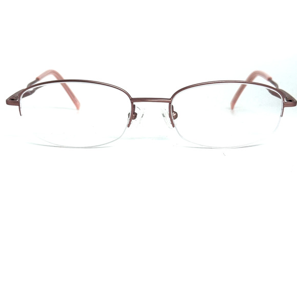 Zenni Eyeglasses zenni pink half rim 450319 H17450 - Picture 1 of 7